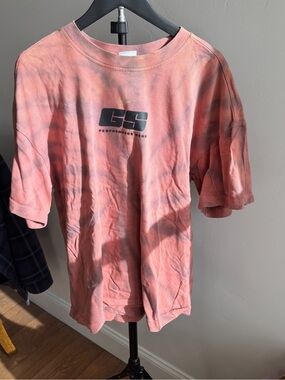 Gymshark Pink Tie-Dye Logo Tee